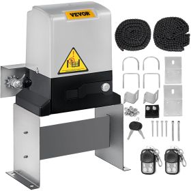 VEVOR Sliding Gate Opener AC1400 3100LBS with 2 Remote Controls, Gate Operator Hardware Kit for Security, Move Speed 40ft Per Min, Electric Rolling Dr