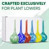 Plant Watering Globes Set of 6 Self Watering Globes for Indoor Outdoor Plants Multicolored Automatic Glass Watering Bulbs for Everyday Use Measures 63