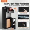 VEVOR Package Delivery Boxes for Outside 13.9"x11.6"x42", Galvanized Steel Delivery Box for Packages With Coded Lock, Anti-theft Baffle, IPX3 Waterpro