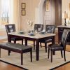 Espresso and Walnut Tufted Back Side Chairs (Set of 2)