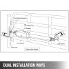 VEVOR Dual Swing Gate Opener Heavy Duty Automatic Gate Opener Up to 660lbs & 18ft Long Gate AC Powered 50W Automatic Gate Openers with Remote Complete