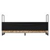 VEVOR 8.5FT Outdoor Firewood Rack with Cover, 102x14.2x46.1 in, Heavy Duty Firewood Holder & 600D Oxford Waterproof Cover for Fireplace, Patio, Indoor