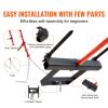 VEVOR 39" Hay Spear, Bale Spears 1600lbs Loading Capacity, Skid Steer Loader Tractor Bucket Attachment with 2pcs 17.5" Stabilizer Spears and 60" Chain