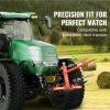VEVOR 49" Hay Spear, Bale Spears 1600lbs Loading Capacity, Three-Point Hitch Tractor Attachment with 2pcs 17.5" Stabilizer Spears, Quick Attach Spike