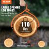 VEVOR Log Tongs, 20 inch 2 Claw Logging Skidding Tongs Non-Slip Grip, Steel Hand Log Grapple with 110 lbs Loading Capacity, Log Lifting, Handling, Dra