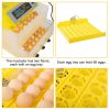 112-Egg Practical Fully Automatic Poultry Incubator Yellow & Transparent