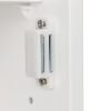 Single Door Mirror Indoor Bathroom Wall Mounted Cabinet Shelf White