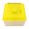 112-Egg Practical Fully Automatic Poultry Incubator Yellow & Transparent