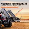 VEVOR 49" Hay Spear, Bale Spears 1600lbs Loading Capacity, Skid Steer Loader Tractor Attachment with 2pcs 17.5" Stabilizer Spears, Quick Attach Spike