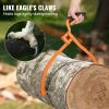VEVOR Log Tongs, 20 inch 2 Claw Logging Skidding Tongs Non-Slip Grip, Steel Hand Log Grapple with 110 lbs Loading Capacity, Log Lifting, Handling, Dra