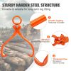 VEVOR Log Skidding Tongs, 18 inch 2 Claw Log Lifting Tongs, Heavy Duty Steel Lumber Skidding Tongs, 772 lbs/350 kg Loading Capacity, Log Lifting, Hand