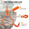 VEVOR Log Skidding Tongs, 32 inch 2 Claw Log Lifting Tongs, Heavy Duty Rotating Steel Lumber Skidding Tongs, 1543 lbs/700 kg Loading Capacity, Log Lif