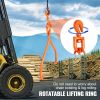 VEVOR Log Skidding Tongs, 32 inch 2 Claw Log Lifting Tongs, Heavy Duty Rotating Steel Lumber Skidding Tongs, 1543 lbs/700 kg Loading Capacity, Log Lif