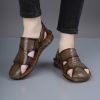 Men's new comfortable trend 100 bypass layer cowhide casual beach shoes trend men's sandals