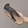 Summer men's new first layer cowhide flip-flops fashion all comfortable men's slippers beach shoes