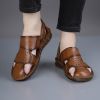 Men's new comfortable trend 100 bypass layer cowhide casual beach shoes trend men's sandals