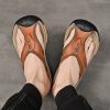 Summer men's new first layer cowhide flip-flops fashion all comfortable men's slippers beach shoes
