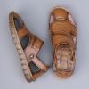 Men's new comfortable trend 100 bypass layer cowhide casual beach shoes trend men's sandals